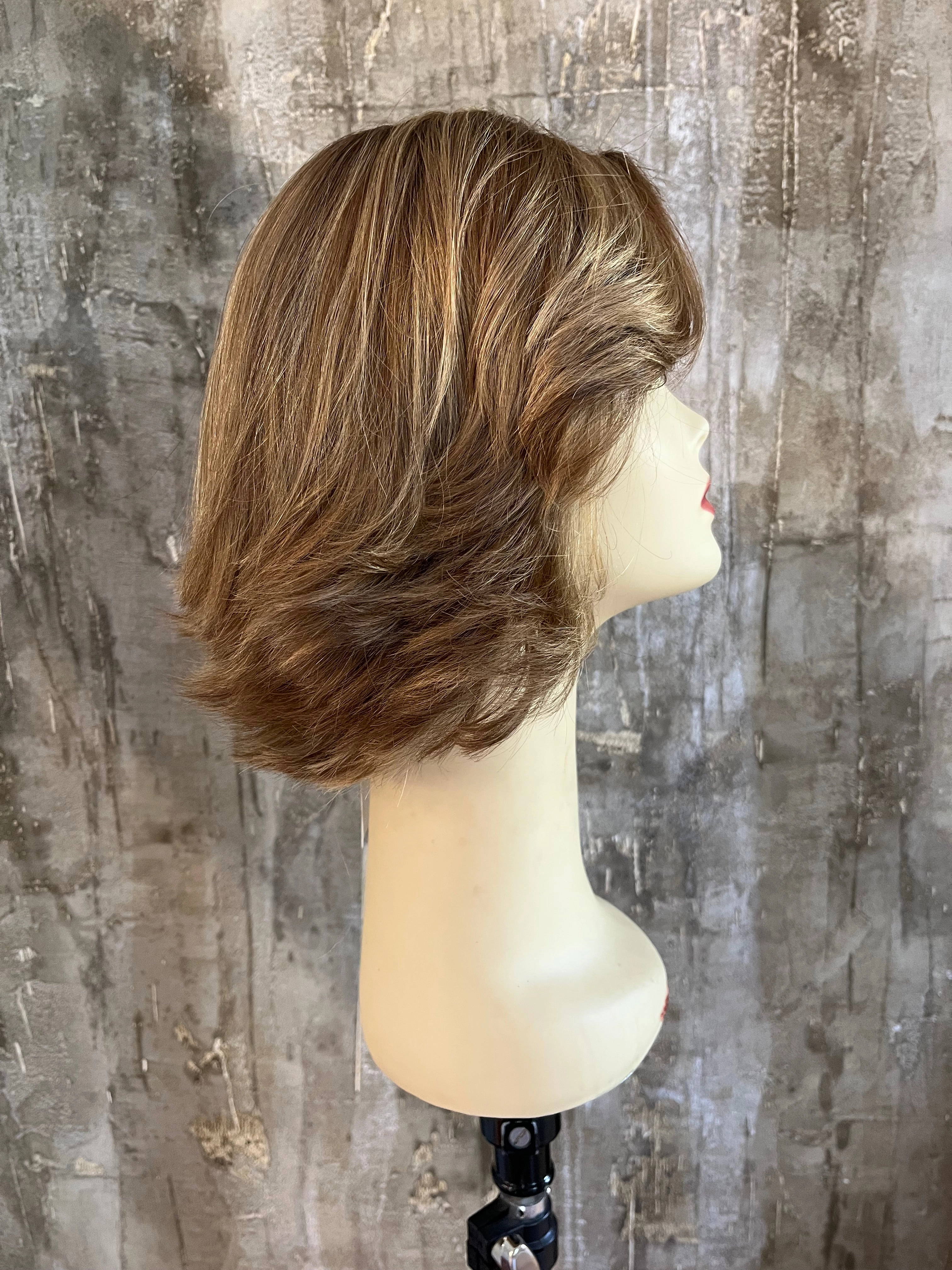 100% EUROPEAN VIRGIN HUMAN HAIR 13" BLOND WITH HIGHLIGHTS