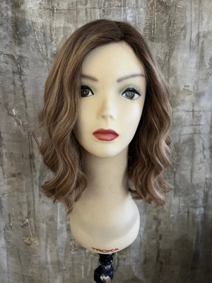 100% EUROPEAN VIRGIN HUMAN HAIR 14'' BLOND WITH DARK ROOTS