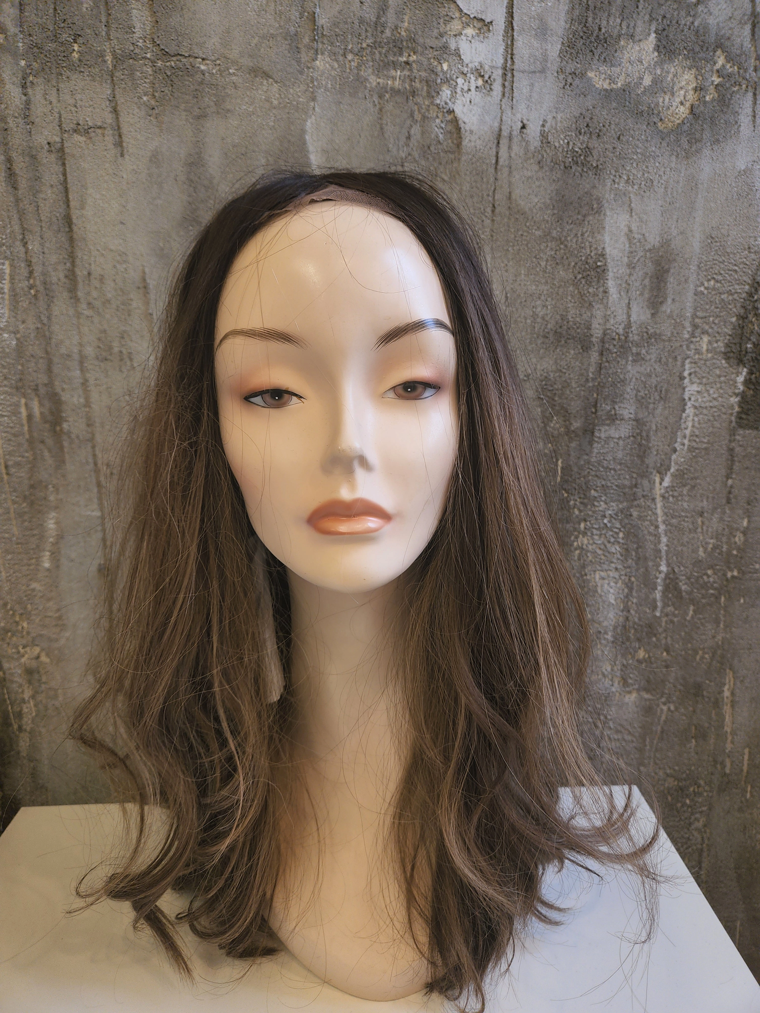 100% NATURAL VIRGIN EUROPEAN HUMAN HAIR TOPPER 20" OMBRE