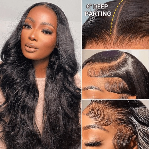 [2Wigs 13x6] Blonde Color & Natural Black Body Wave 28 Inches Lace Frontal Wigs