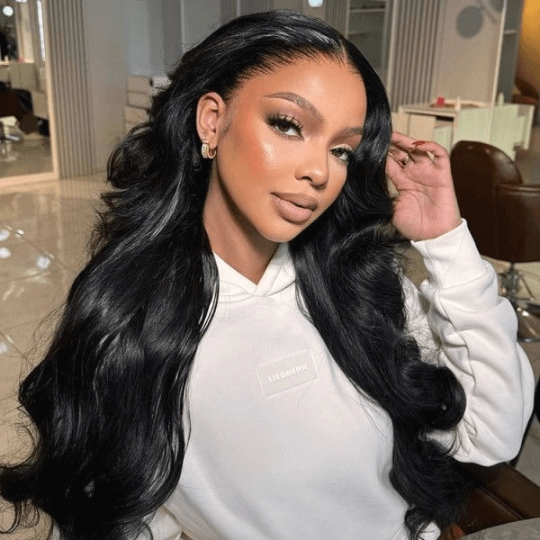 [2Wigs 13x6] Blonde Color & Natural Black Body Wave 28 Inches Lace Frontal Wigs