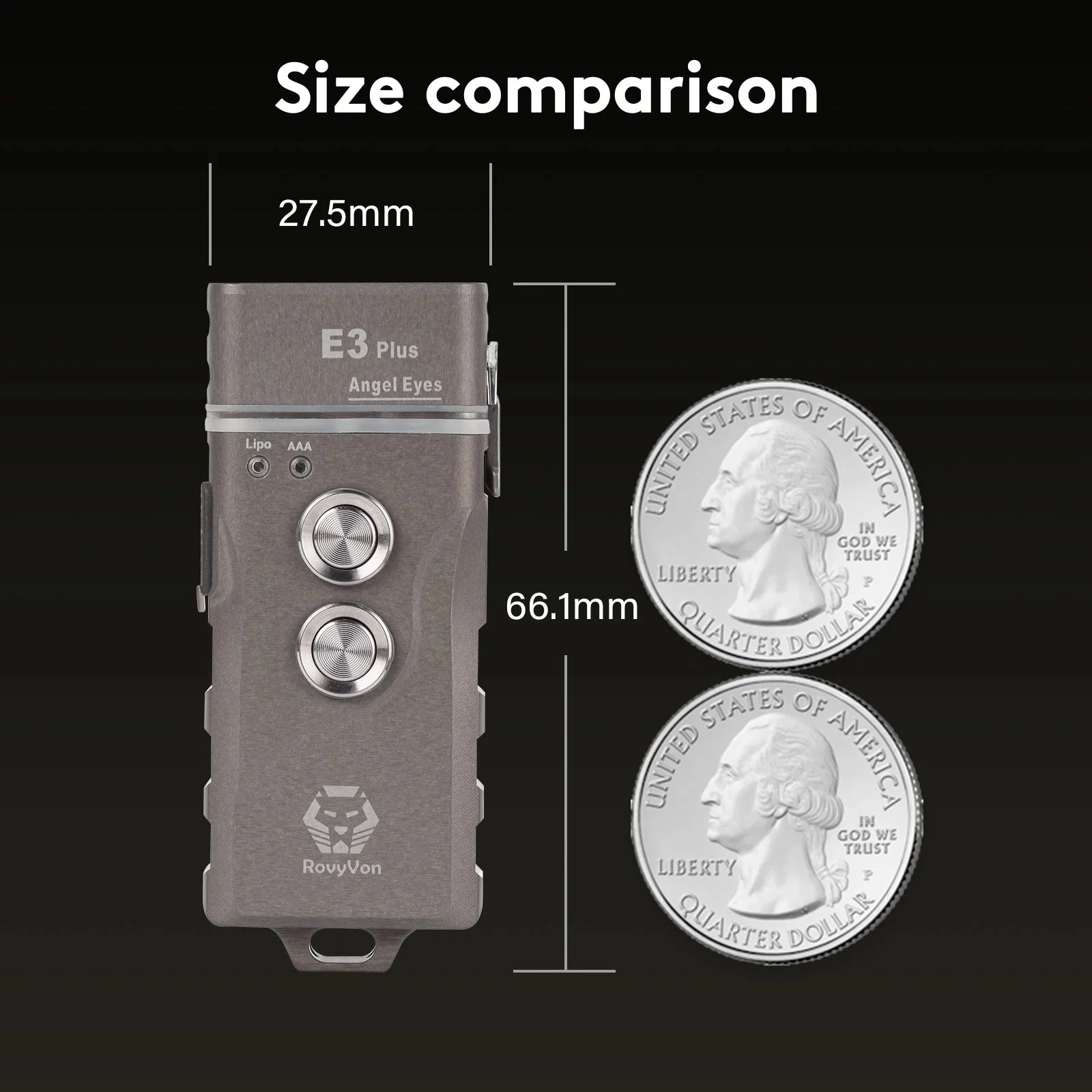 Angel Eyes E3 Plus AAA Battery EDC Flashlight