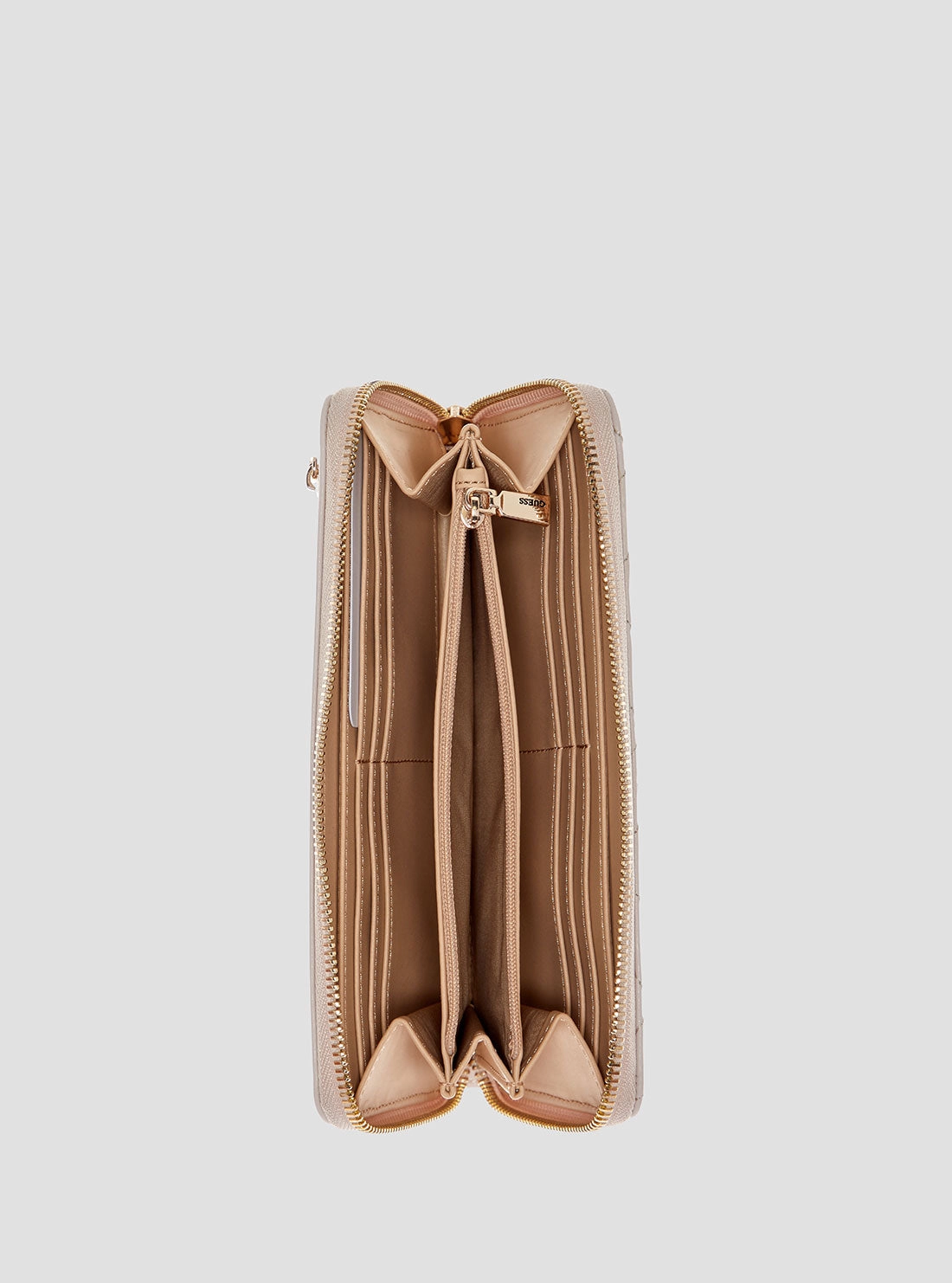 Beige Tamsin Large Zip Wallet