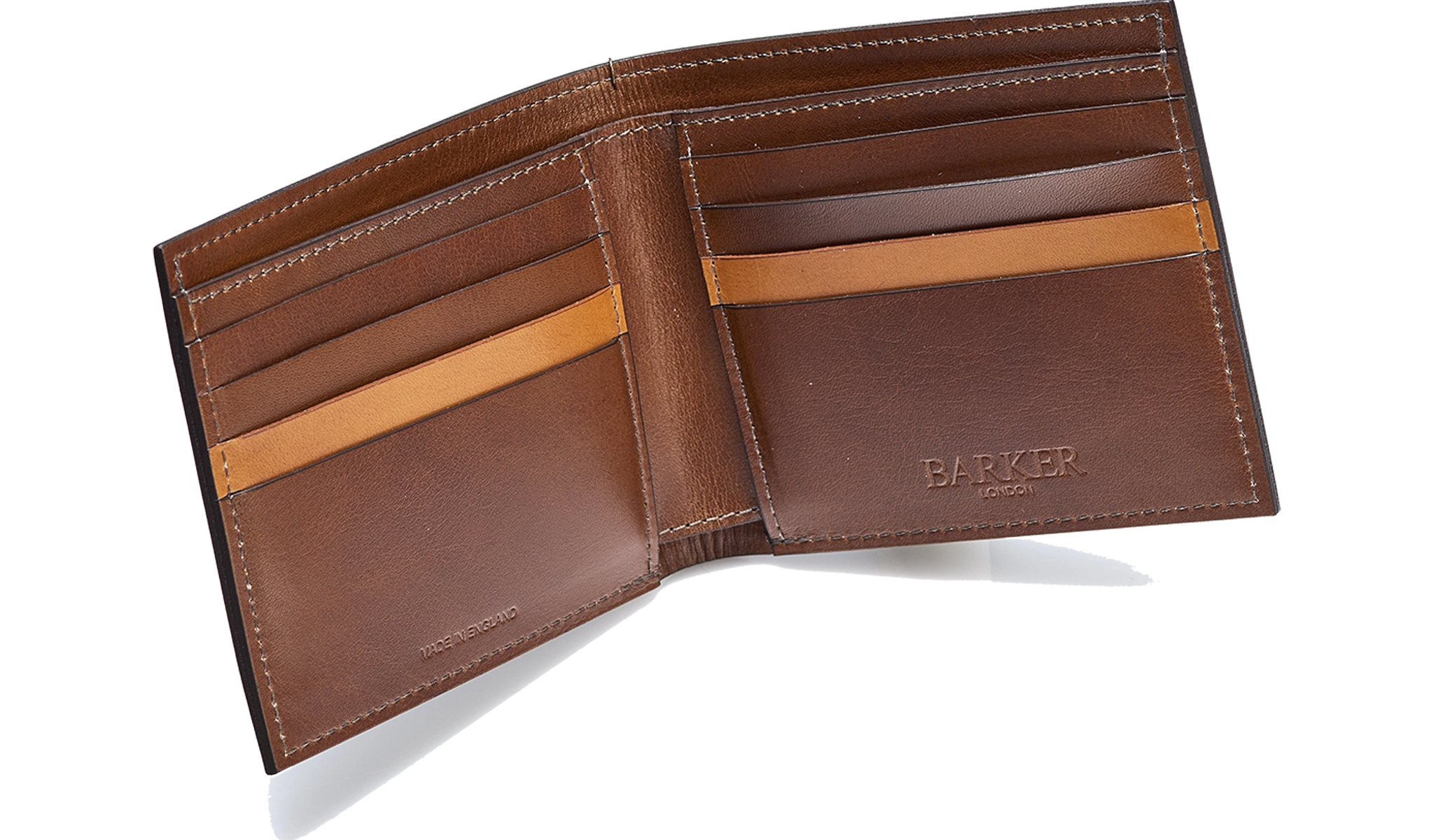 Bifold Wallet One Stripe - Dark Walnut Calf