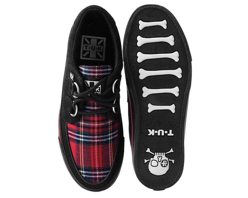 Black Faux Suede & Plaid VLK Sneaker