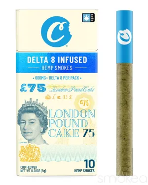 Cookies Delta 8 Hemp Smokes - London Pound Cake 75 (10-Pack)
