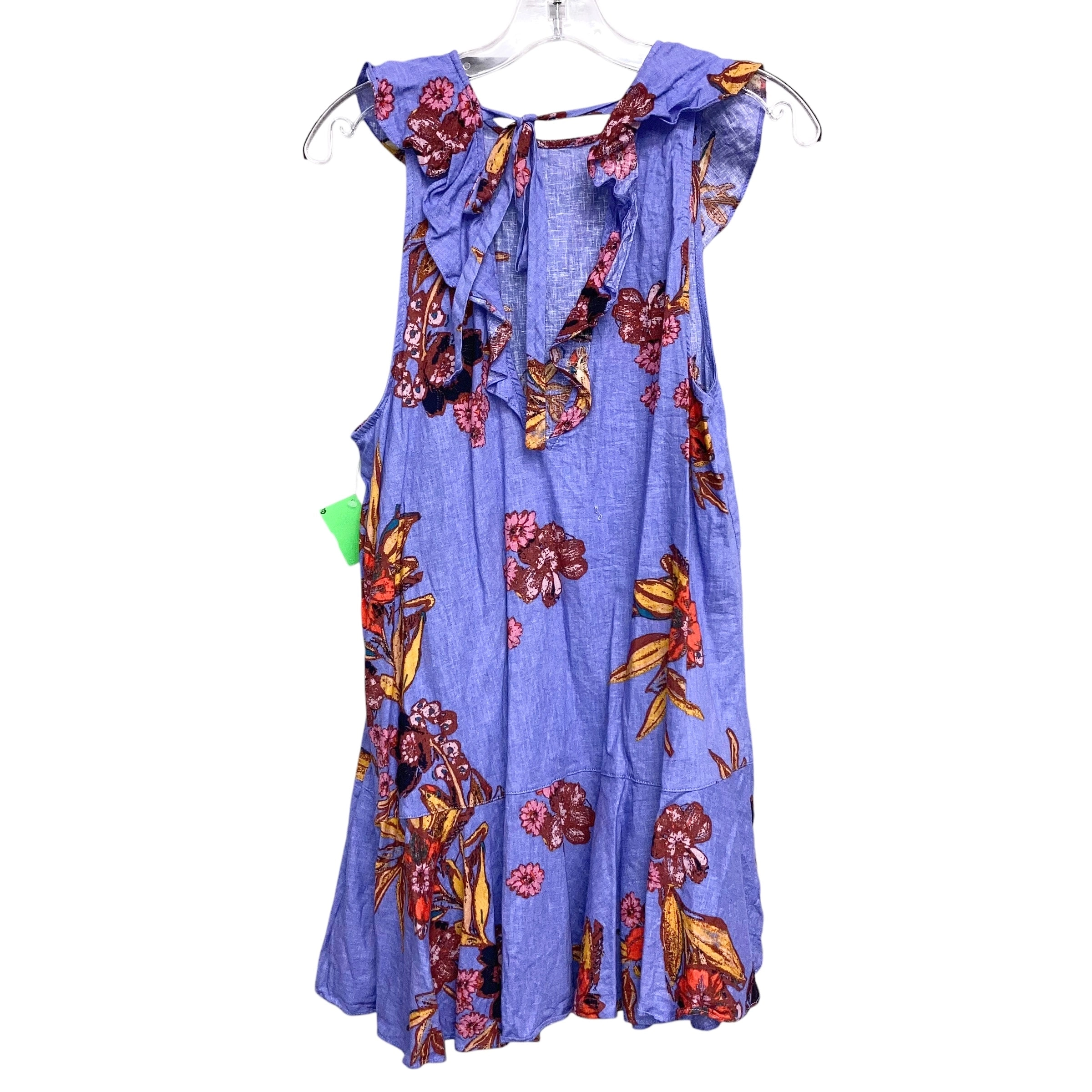 Dress Casual Short By Free People In Floral Print, Size:L