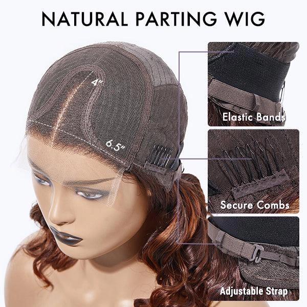 Exclusive Sale | 1 SEC INSTALL WIG | Elegant Boss Vibe Short Pixie Cut Natural Black / Ombre Brown Glueless Minimalist HD Lace Wig Ready to Go