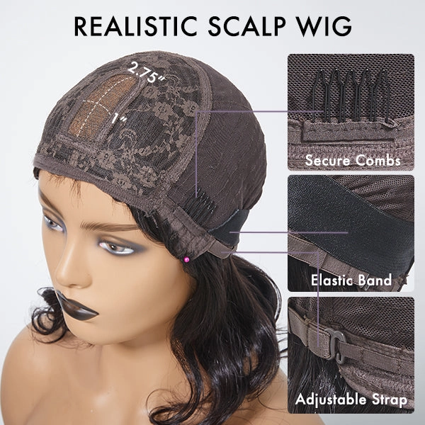 Exclusive Sale | Breathable Cap Yaki Straight Ultra Natural Minimalist Lace Long Wig with Bangs