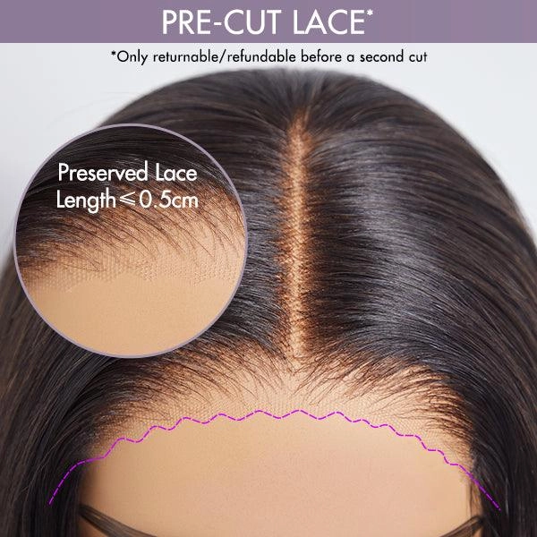 Exclusive Sale | Mature Bouncy Left C Part Natural Black / Ginger Ombre Loose Wave Glueless Minimalist HD Lace Wig Ready to Go