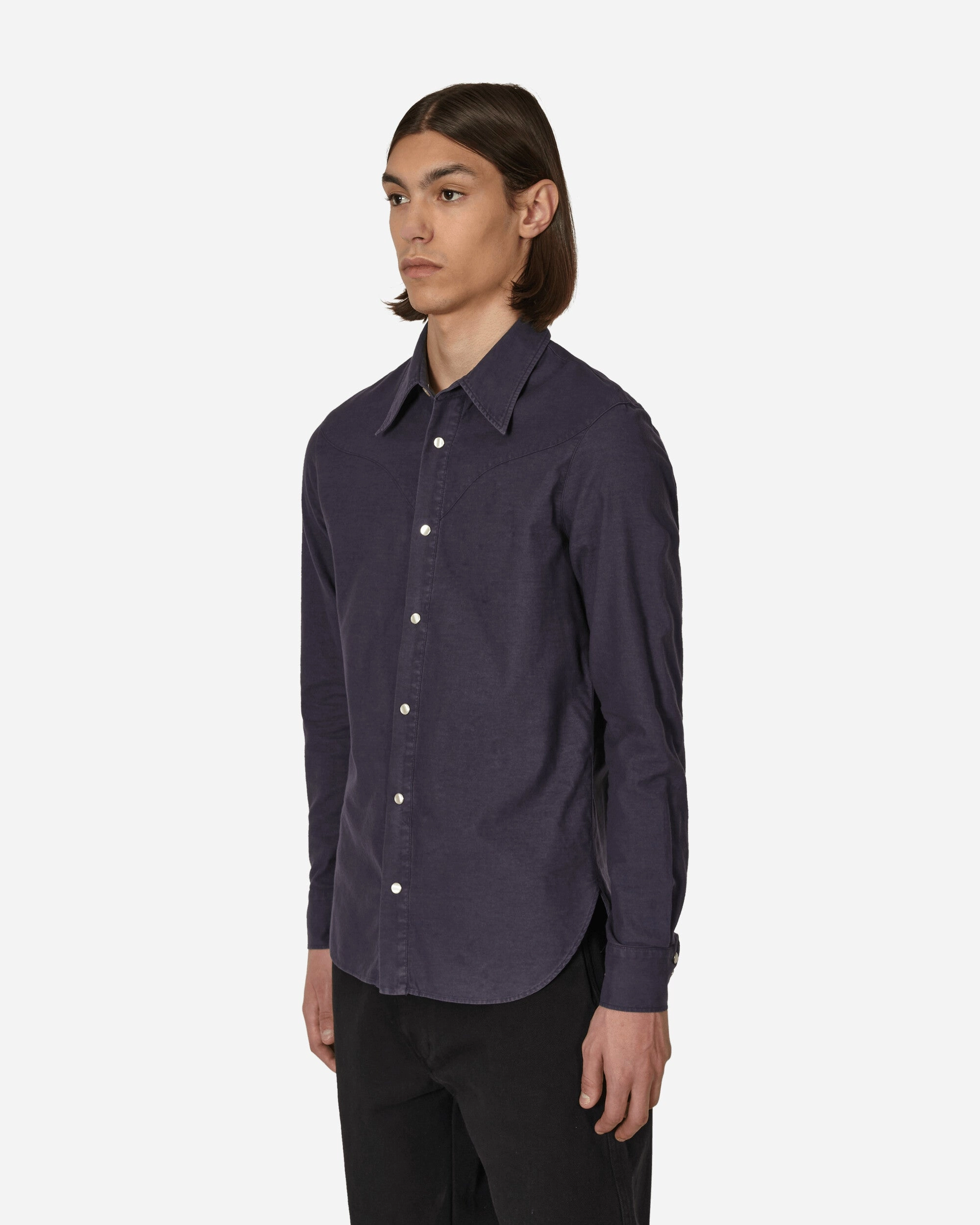 Fitted Western Shirt Blue