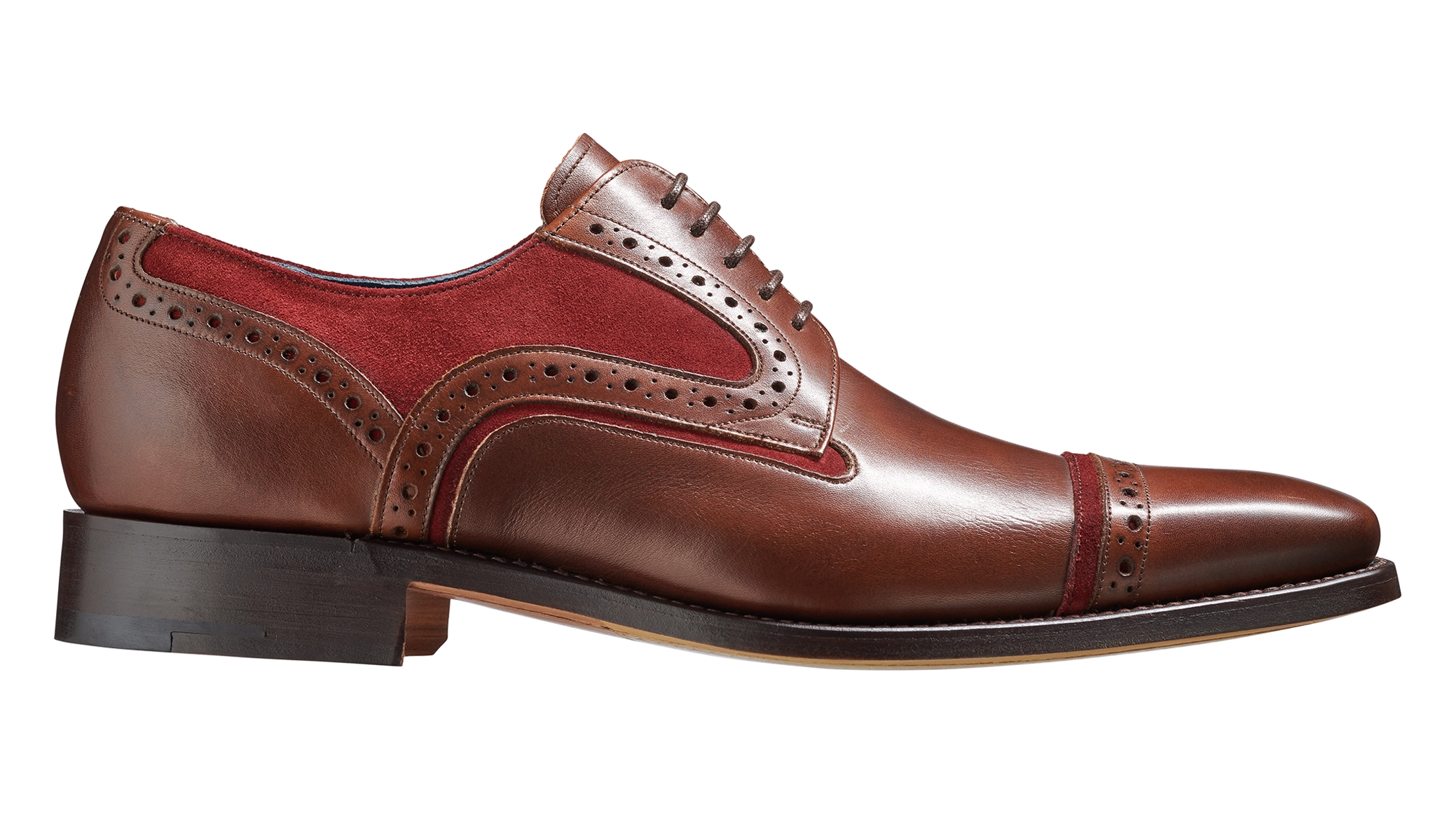 Haig - Walnut Calf / Burgundy Suede
