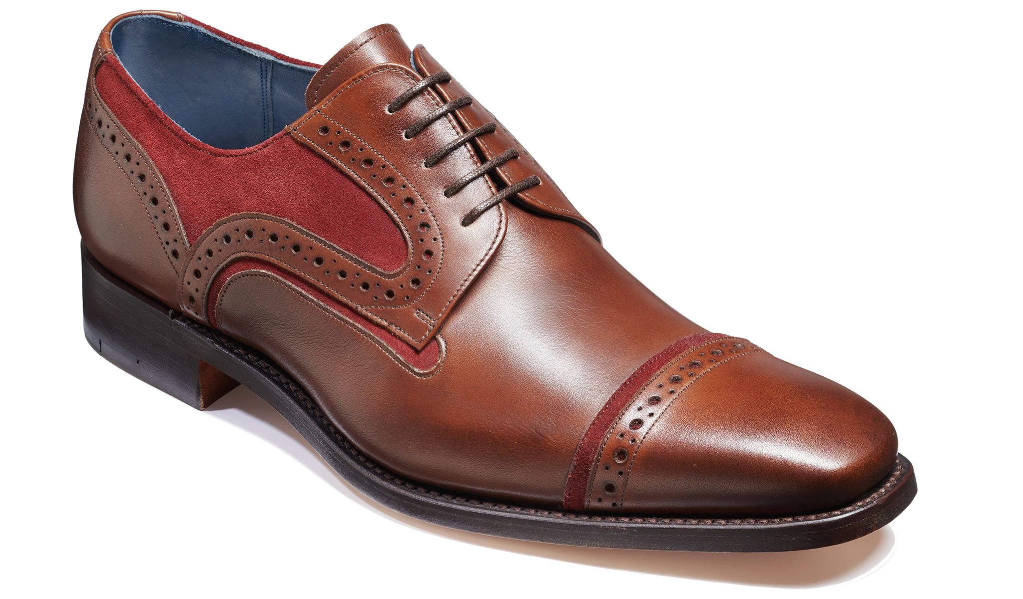 Haig - Walnut Calf / Burgundy Suede