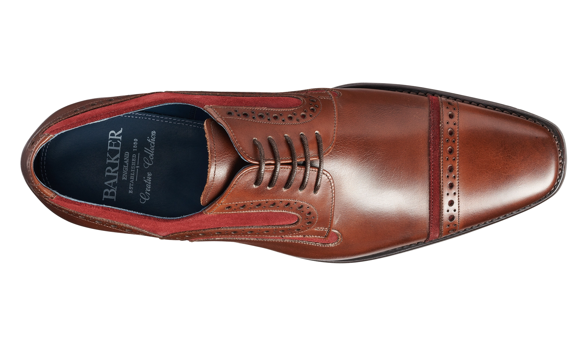 Haig - Walnut Calf / Burgundy Suede