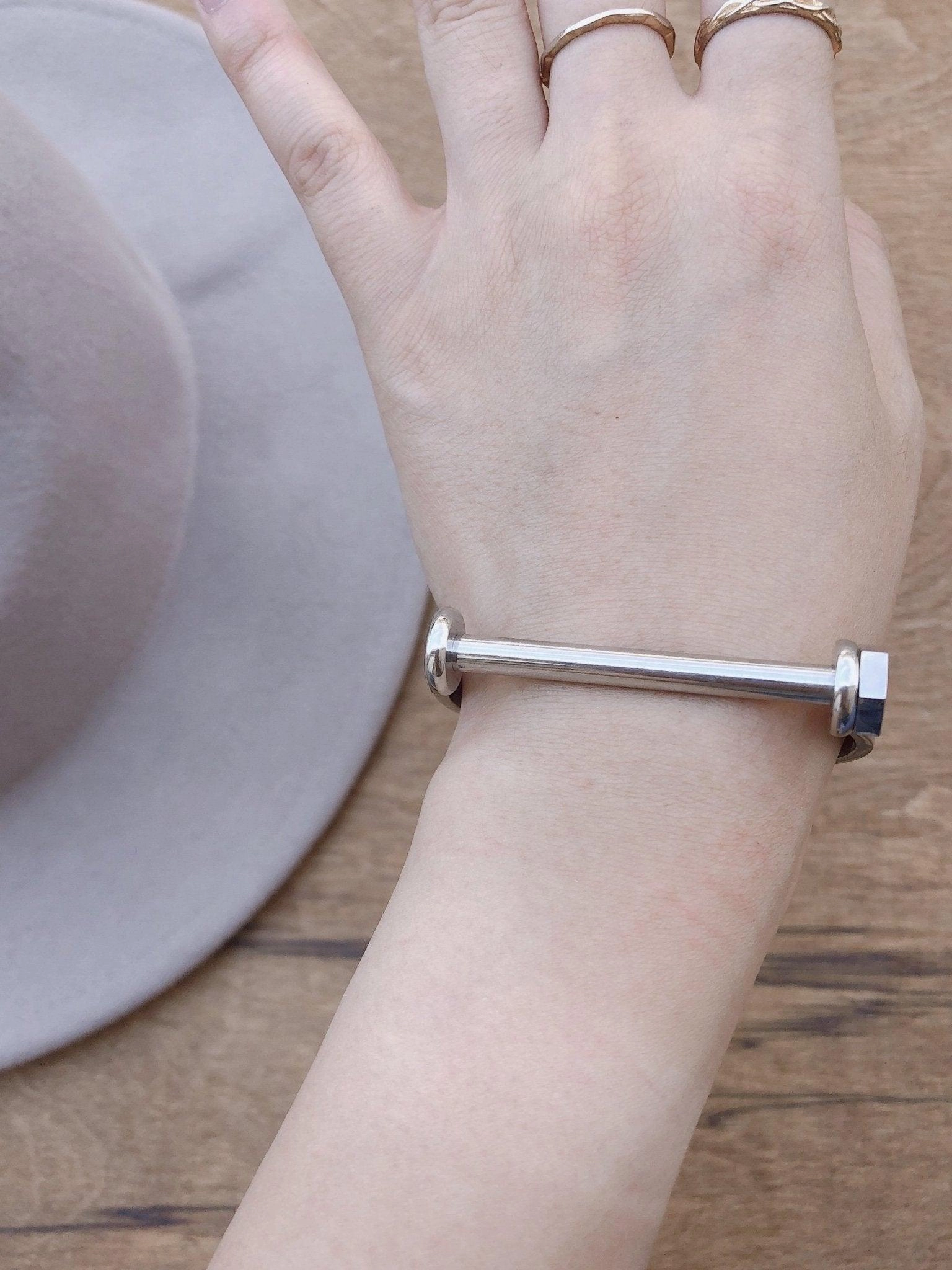 Hexagon Bar Bracelet