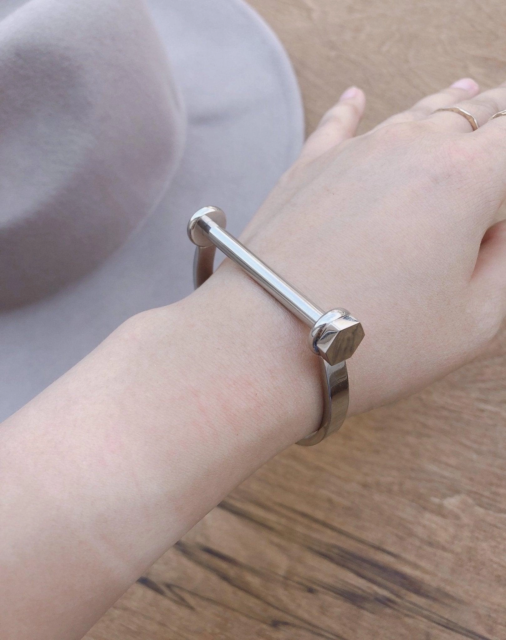 Hexagon Bar Bracelet