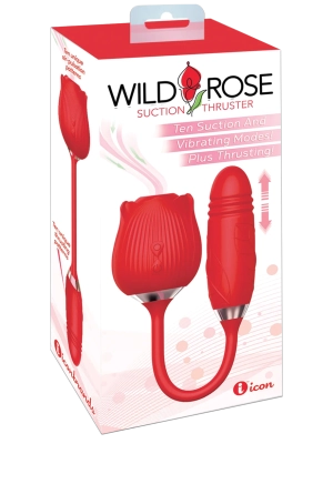 Icon Brands - Wild Rose & Thruster; Suction and Thrusting Vibrator