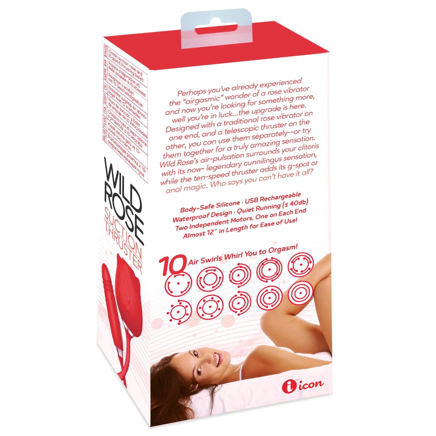Icon Brands - Wild Rose & Thruster; Suction and Thrusting Vibrator