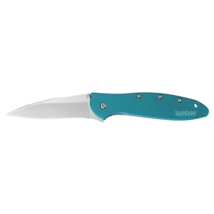 Kershaw Pocket Knife - Leek Drop Point Blade Teal Handle Everyday | KW1660TEAL