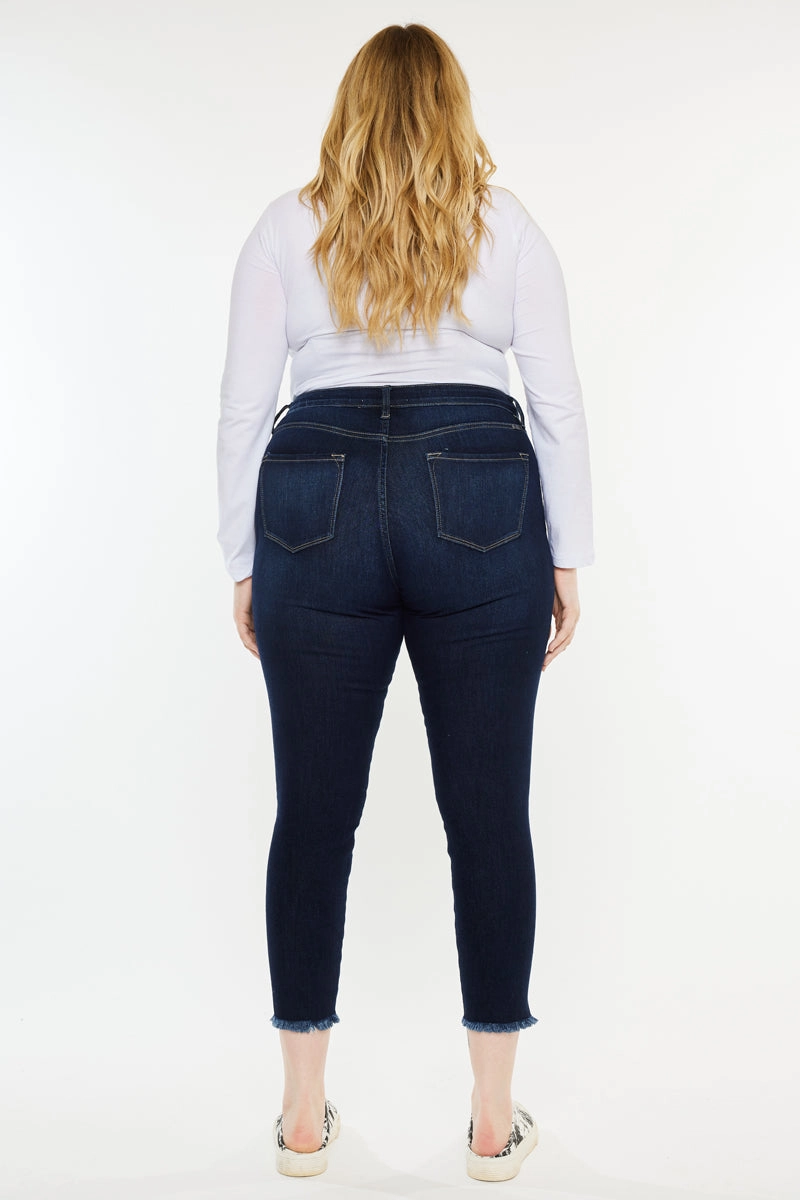 Naira Ultra High Rise Ankle Skinny Jeans (Plus Size)