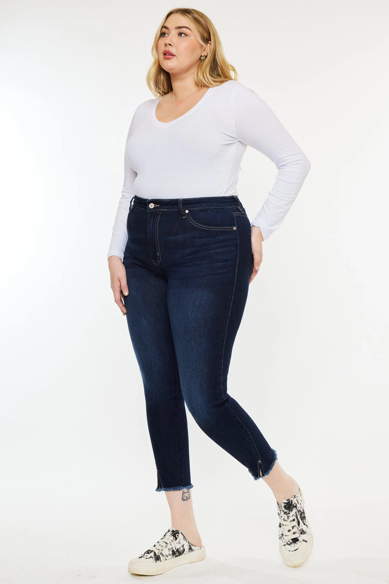 Naira Ultra High Rise Ankle Skinny Jeans (Plus Size)