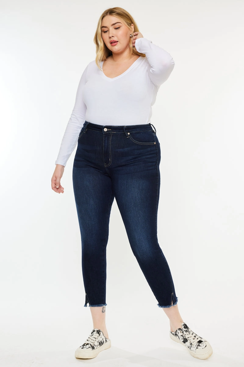 Naira Ultra High Rise Ankle Skinny Jeans (Plus Size)