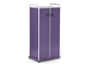 Paragon A&D Crossfit Storage - Trolley - 32 drawers - 2 doors - 16 gauge tubular steel, TFM - frost, orangesicle, wisdom CFD60WDTOTES17-918XZX