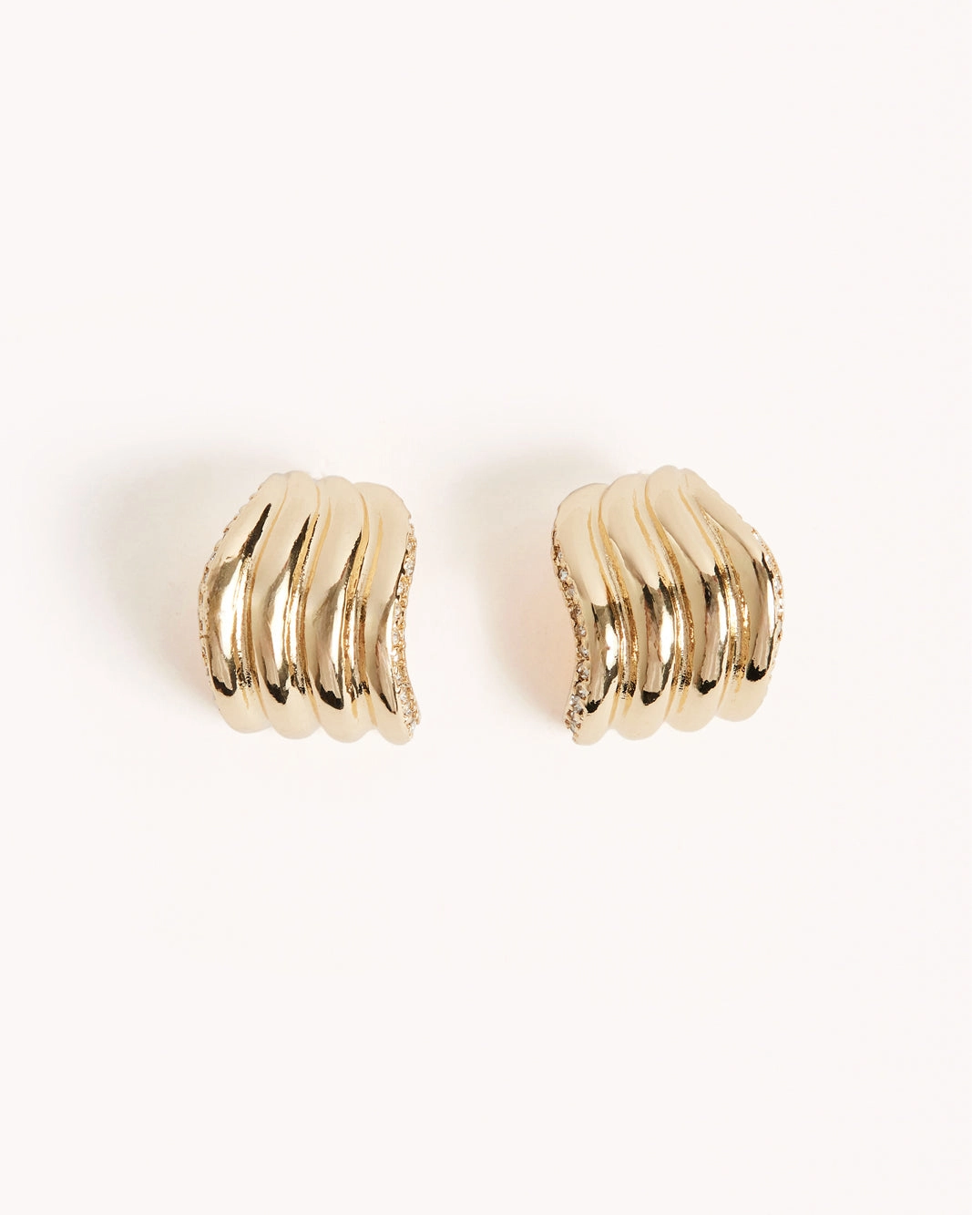 RAYE EARRINGS - GOLD-DIAMANTE