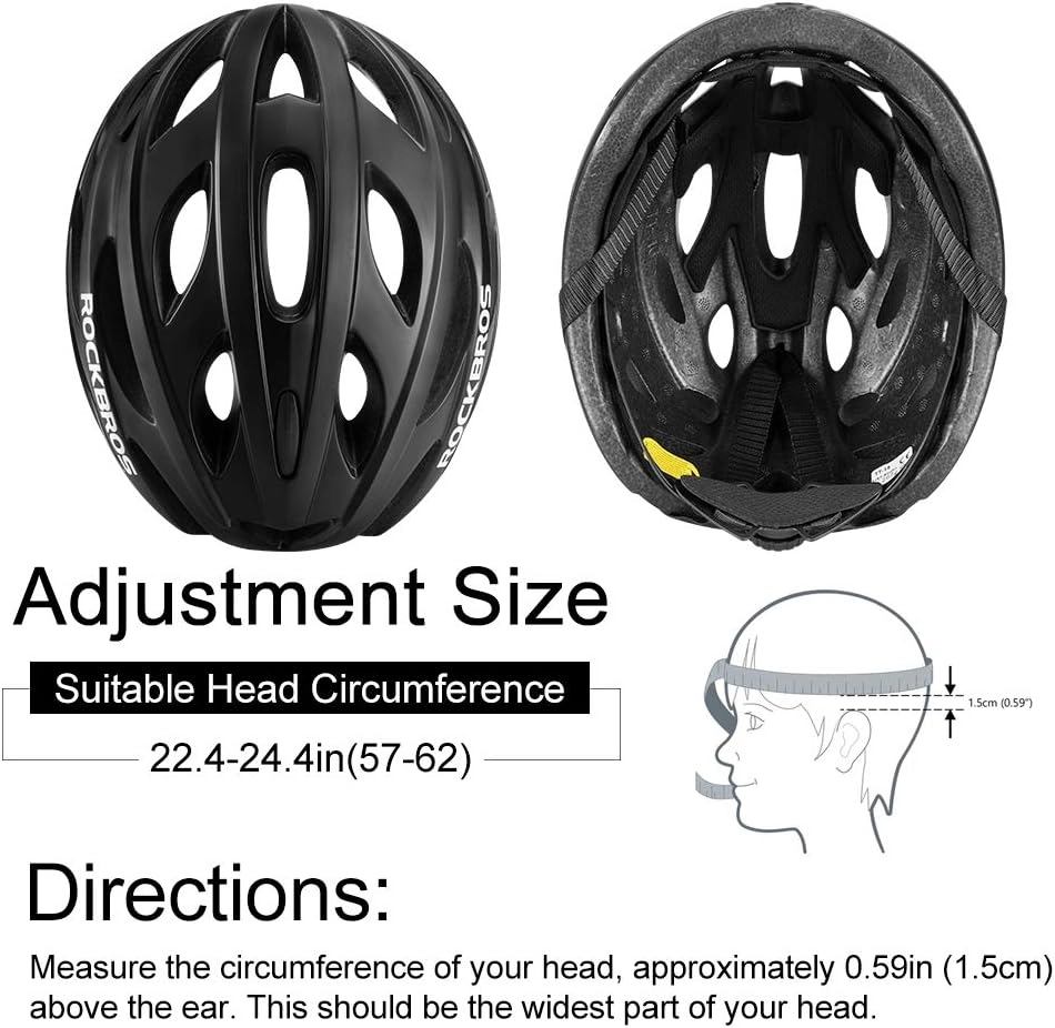 ROCKBROS Lightweight Cycling Helmet with Removable Goggles  Sun Visor