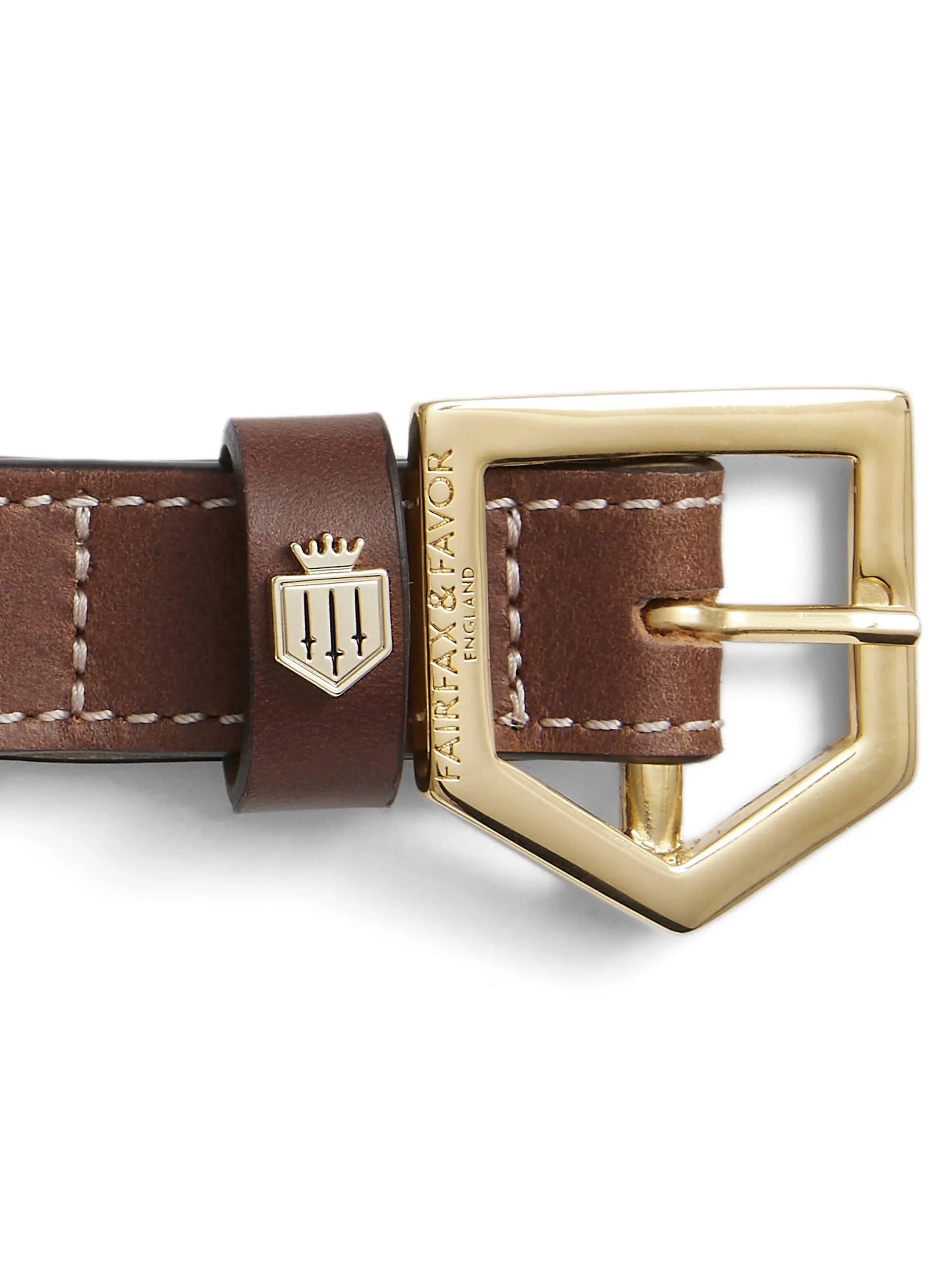 Rockingham Dog Collar - Tan Leather