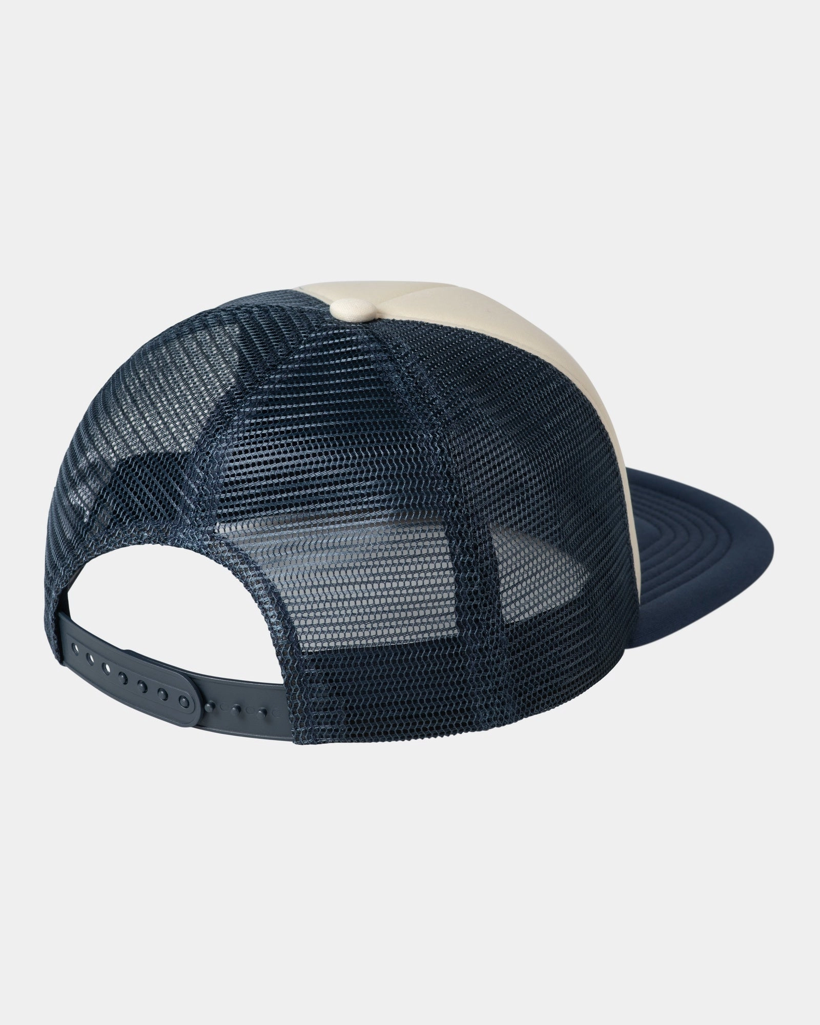 Runaway Trucker Cap | Natural / Blue