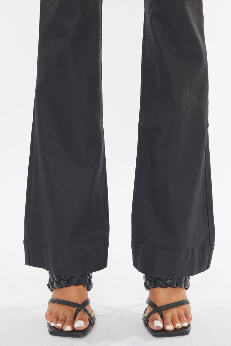 Scarlett Low Rise Coated Bootcut Jeans