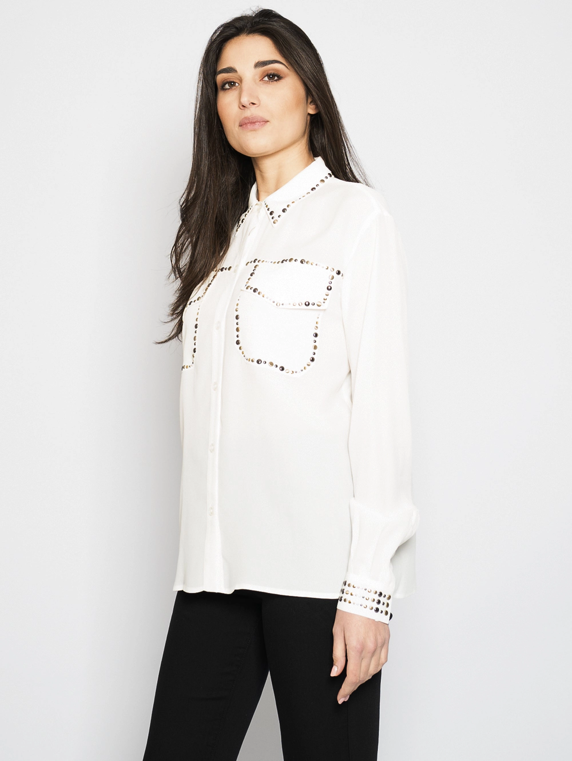 Shirt with White Studs