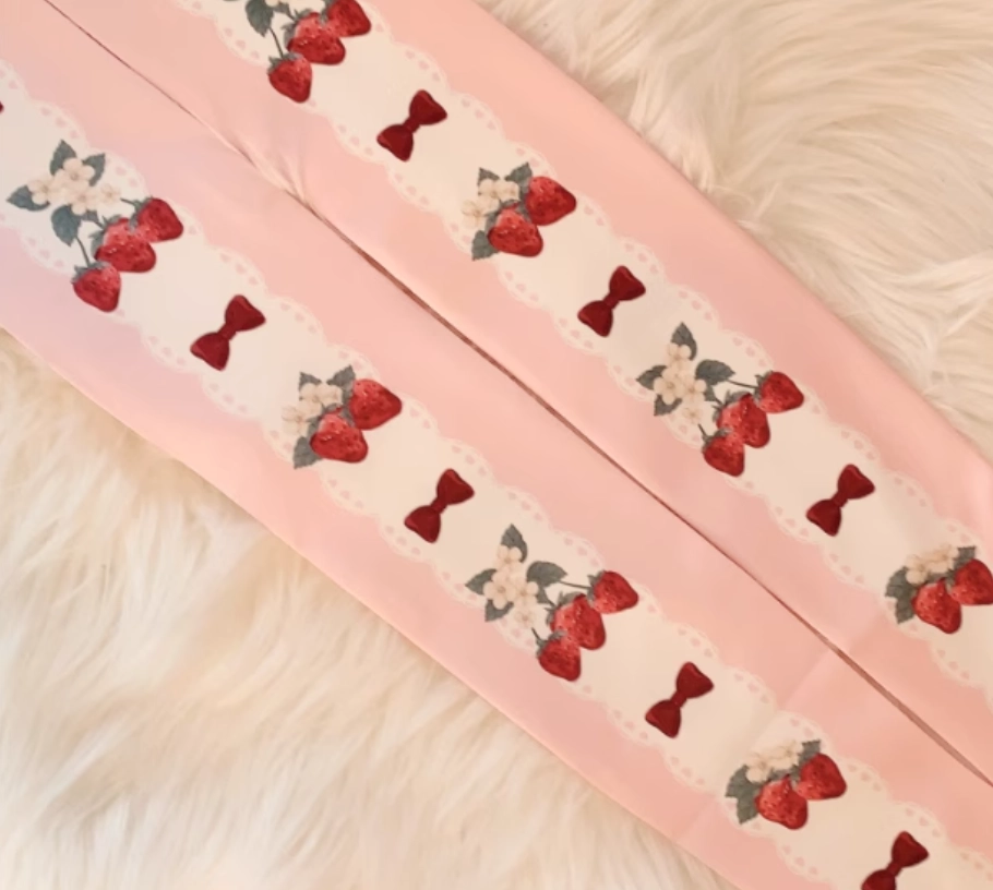 Strawberry Bow Tights