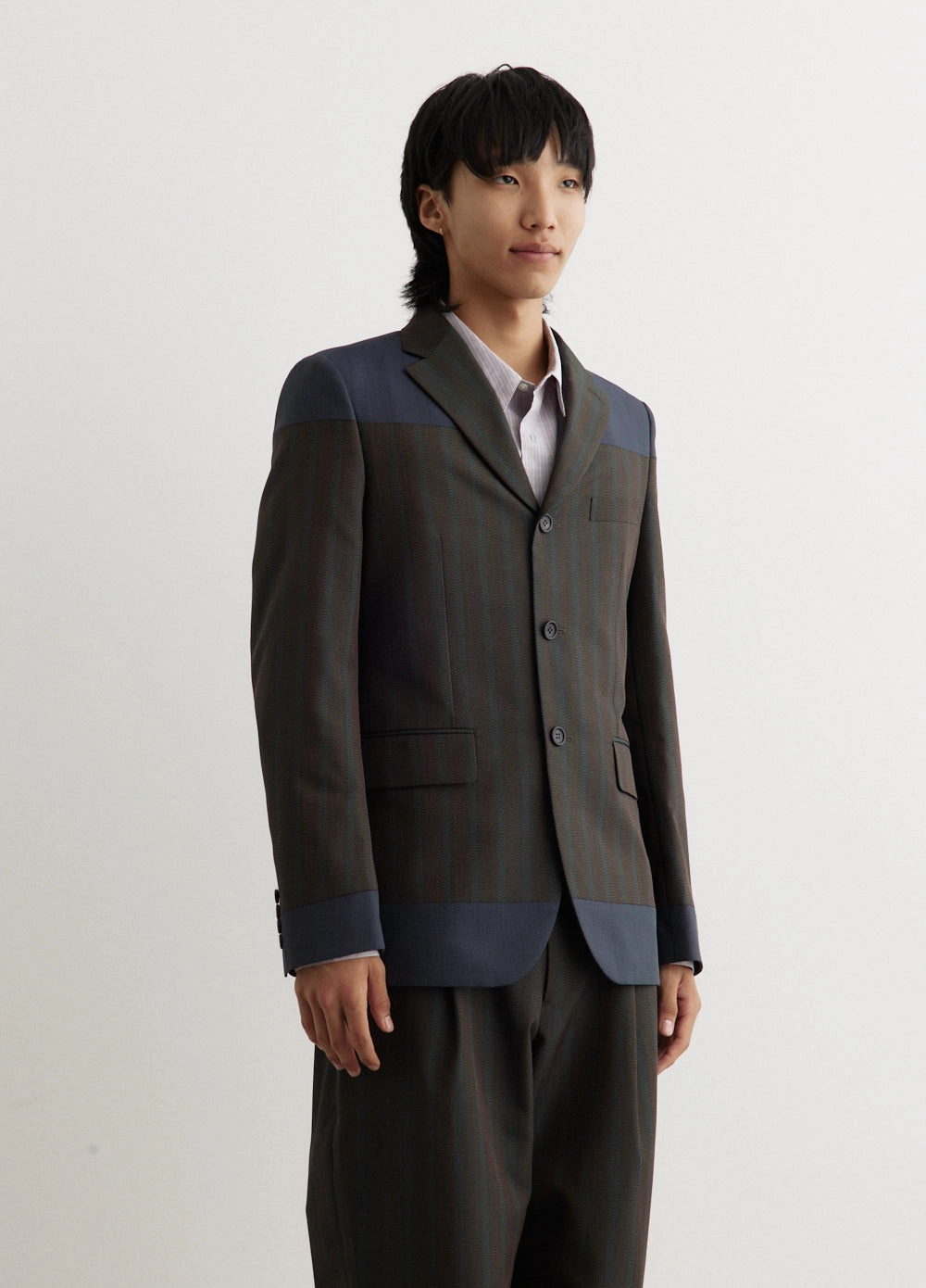 Stripe Blocked Jacket