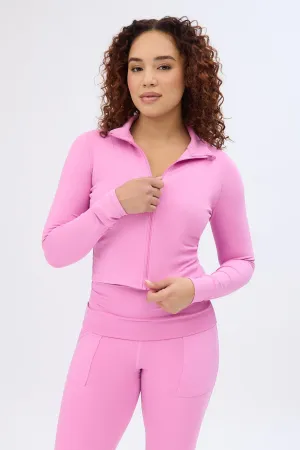 Super Smooth Zip-Up Skimmer Top