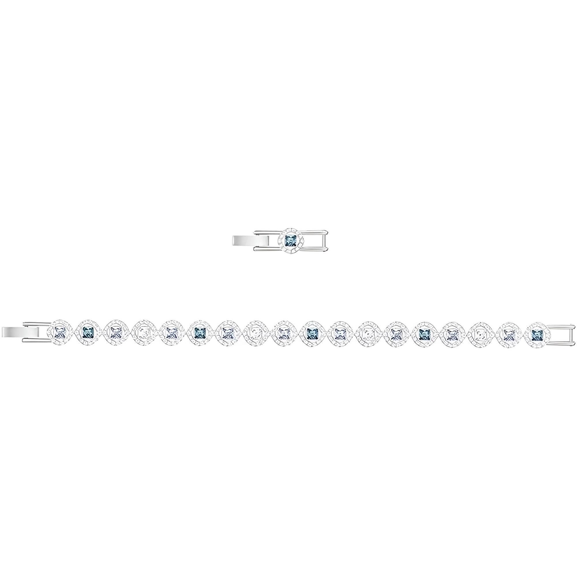 Swarovski Women's Bracelet - Angelic Square Crystals with Rhodium Plated | 5289514