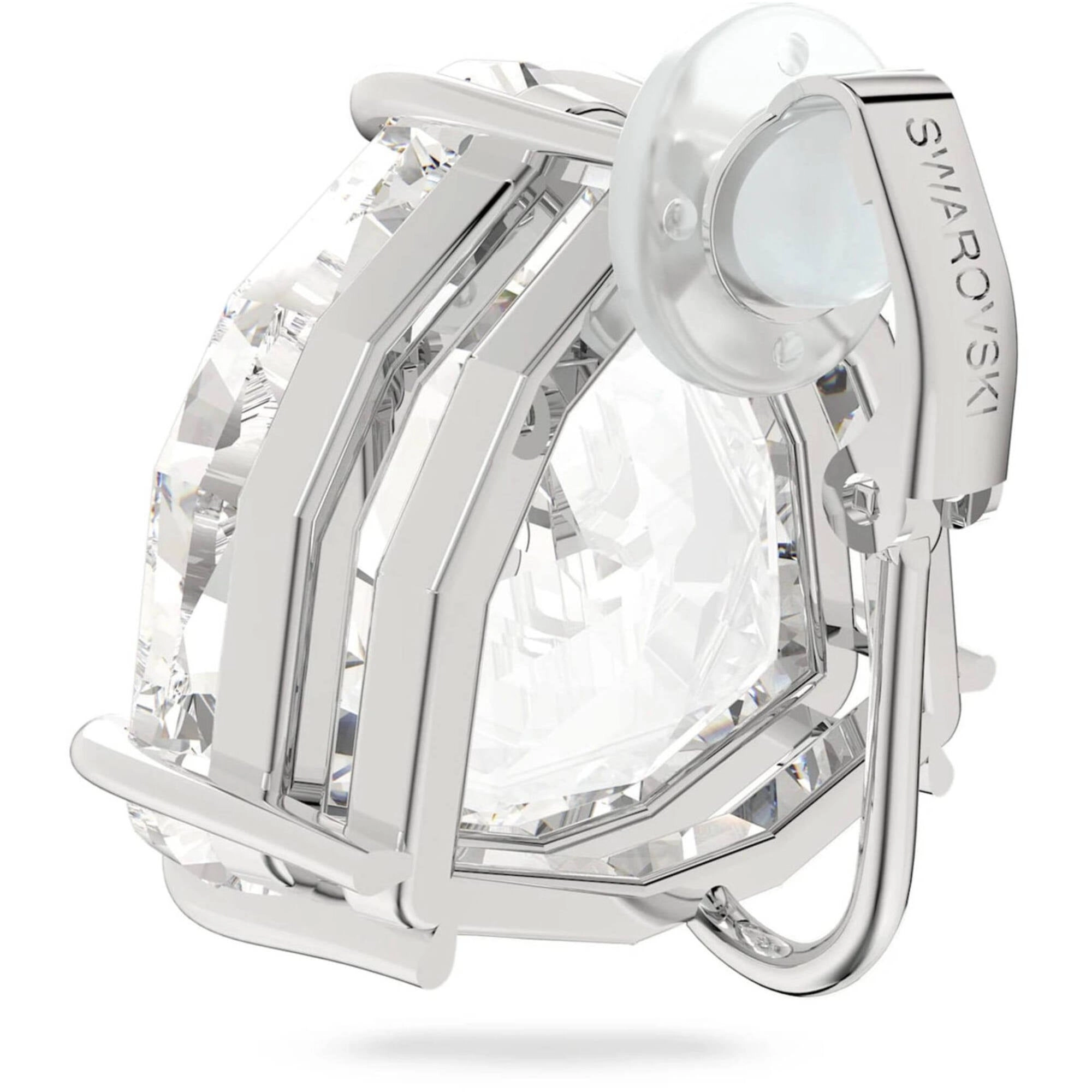 Swarovski Women's Clip Earring - Mesmera Single Clear Triangle Cut Crystal | 5600752