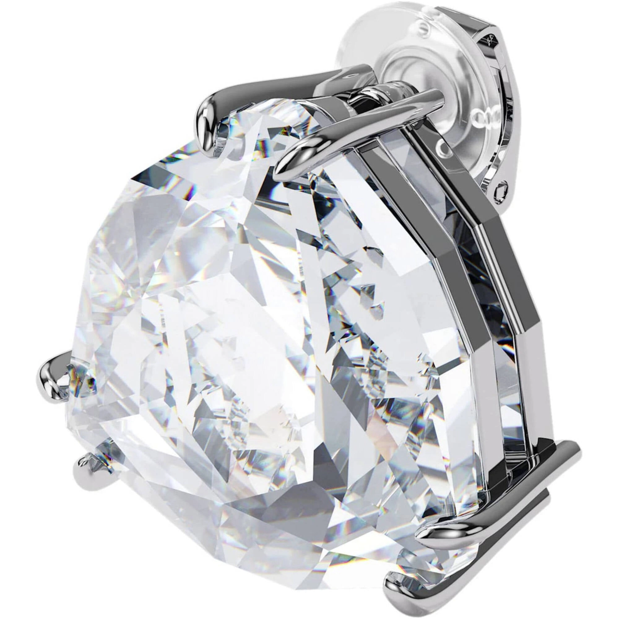 Swarovski Women's Clip Earring - Mesmera Single Clear Triangle Cut Crystal | 5600752
