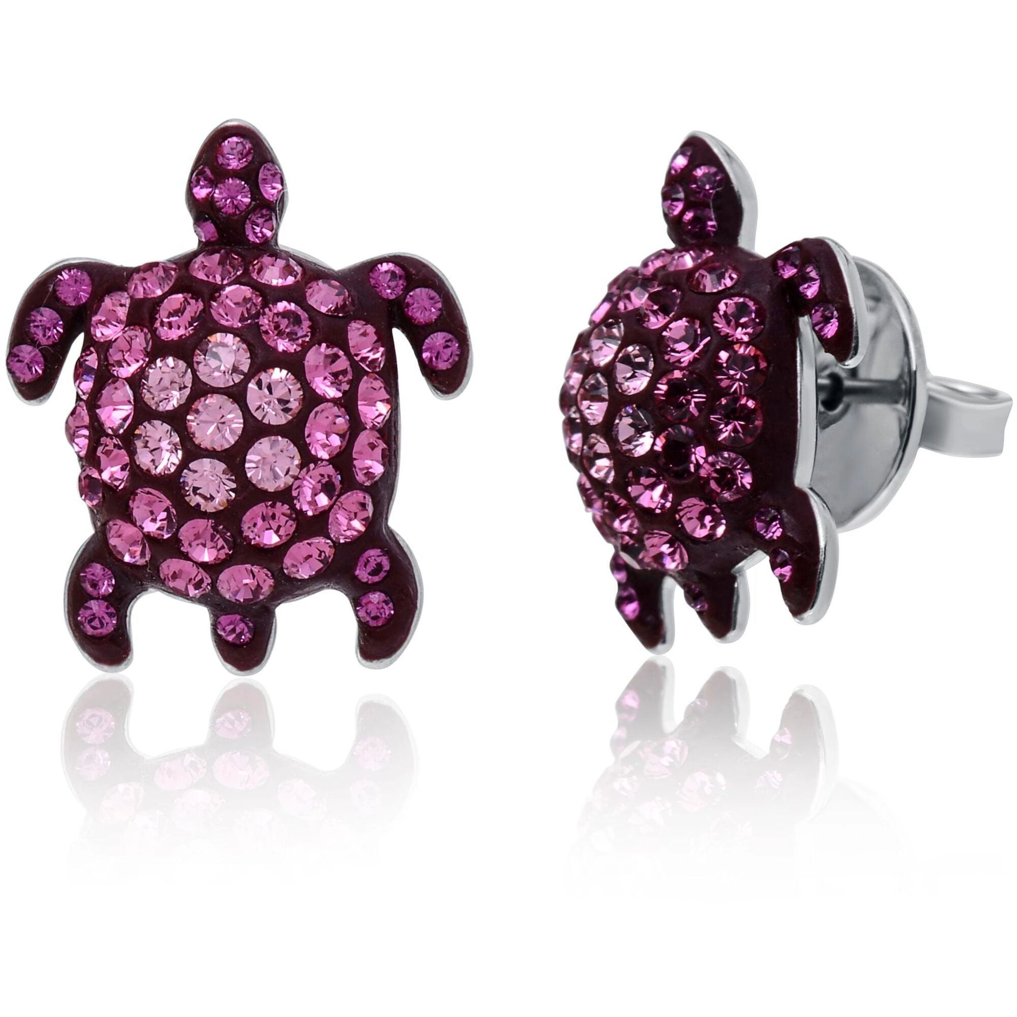 Swarovski Women's Earrings - Mustique Sea Life Rhodium Plated Pink Crystal | 5524396