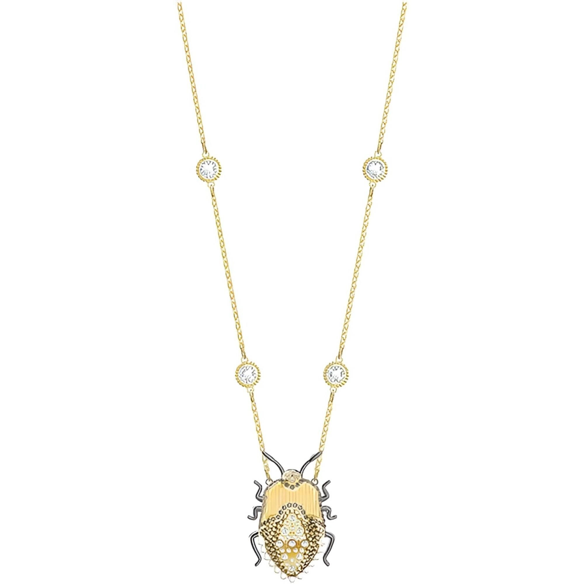 Swarovski Women's Necklace - Magnetic Scarab Motif Multicolored Crystals | 5423173