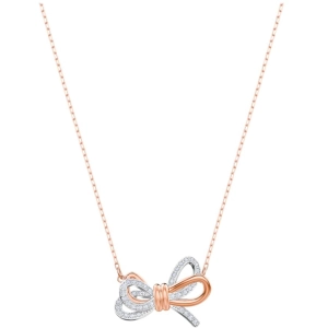 Swarovski Women's Pendant - Lifelong Bow White Crystals Lobster Clasp | 5440636
