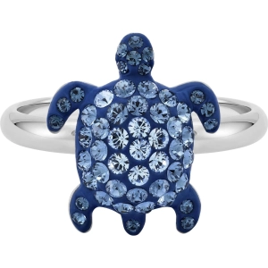 Swarovski Women's Ring - Mustique Sea Life Blue Crystals Turtle, Size 7 | 5524496