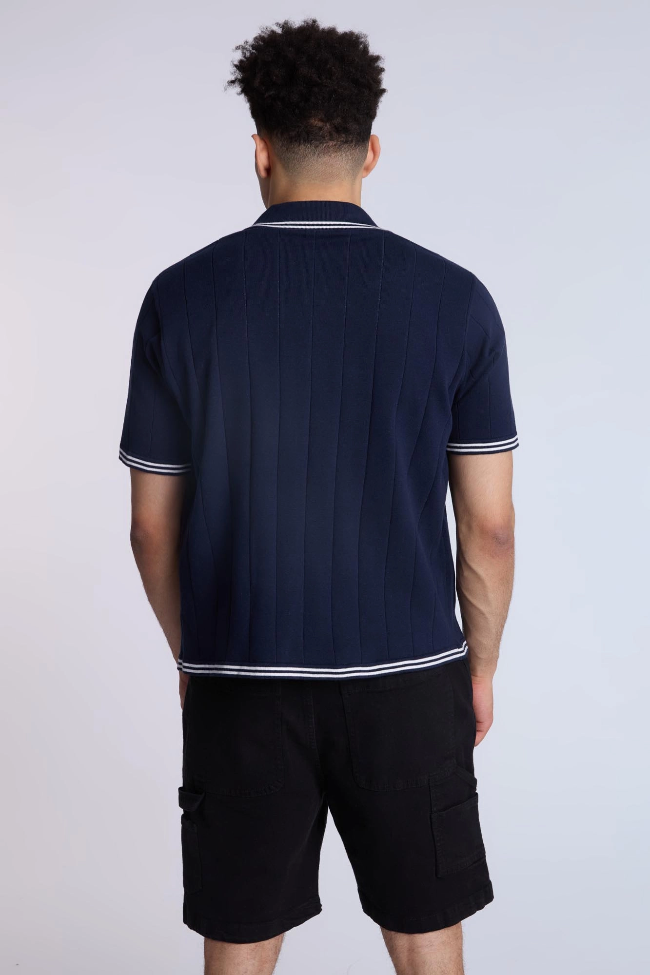 Sweater Knit Short Sleeve Shirt