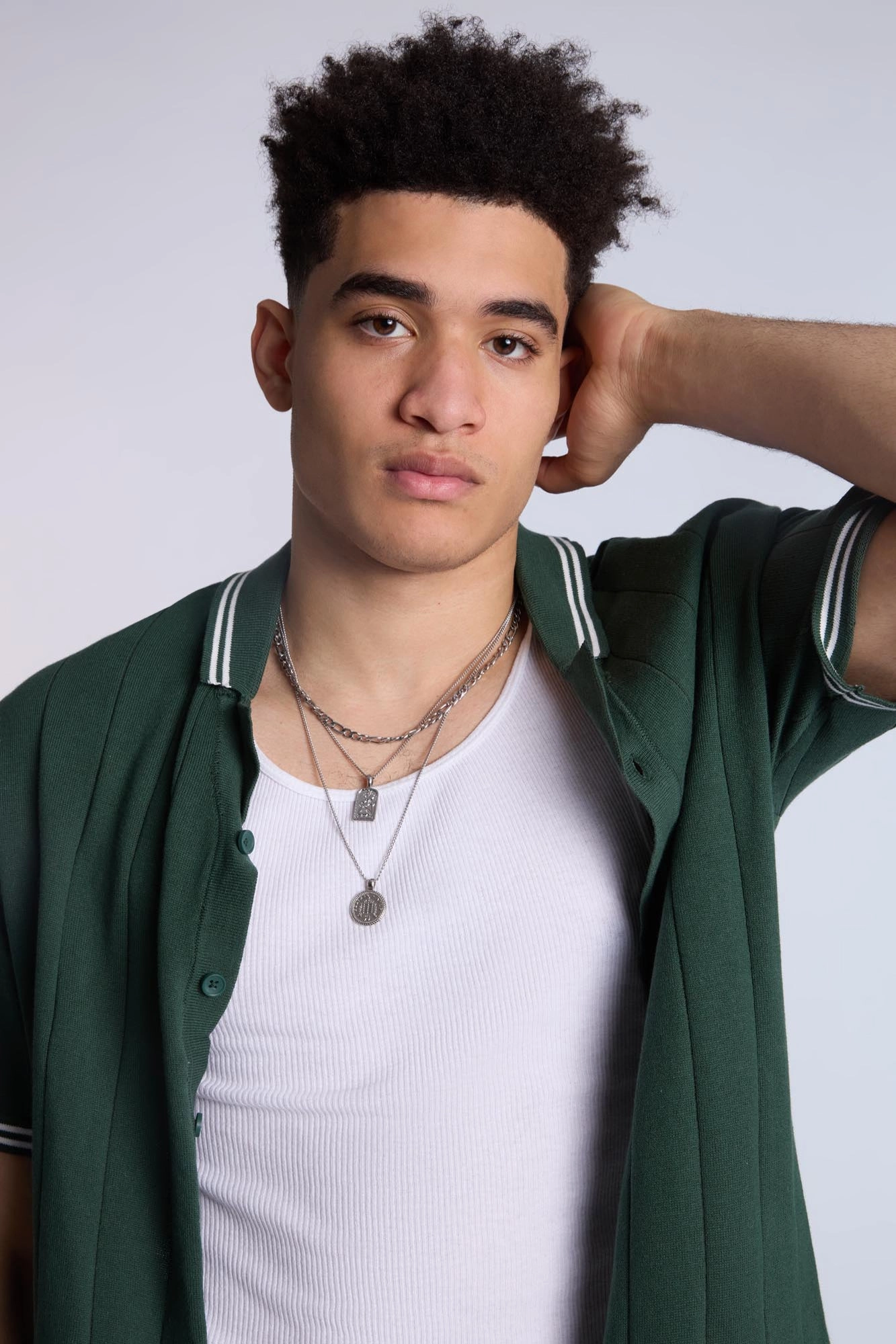 Sweater Knit Short Sleeve Shirt