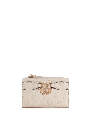 Taupe Logo Arlena Card Case