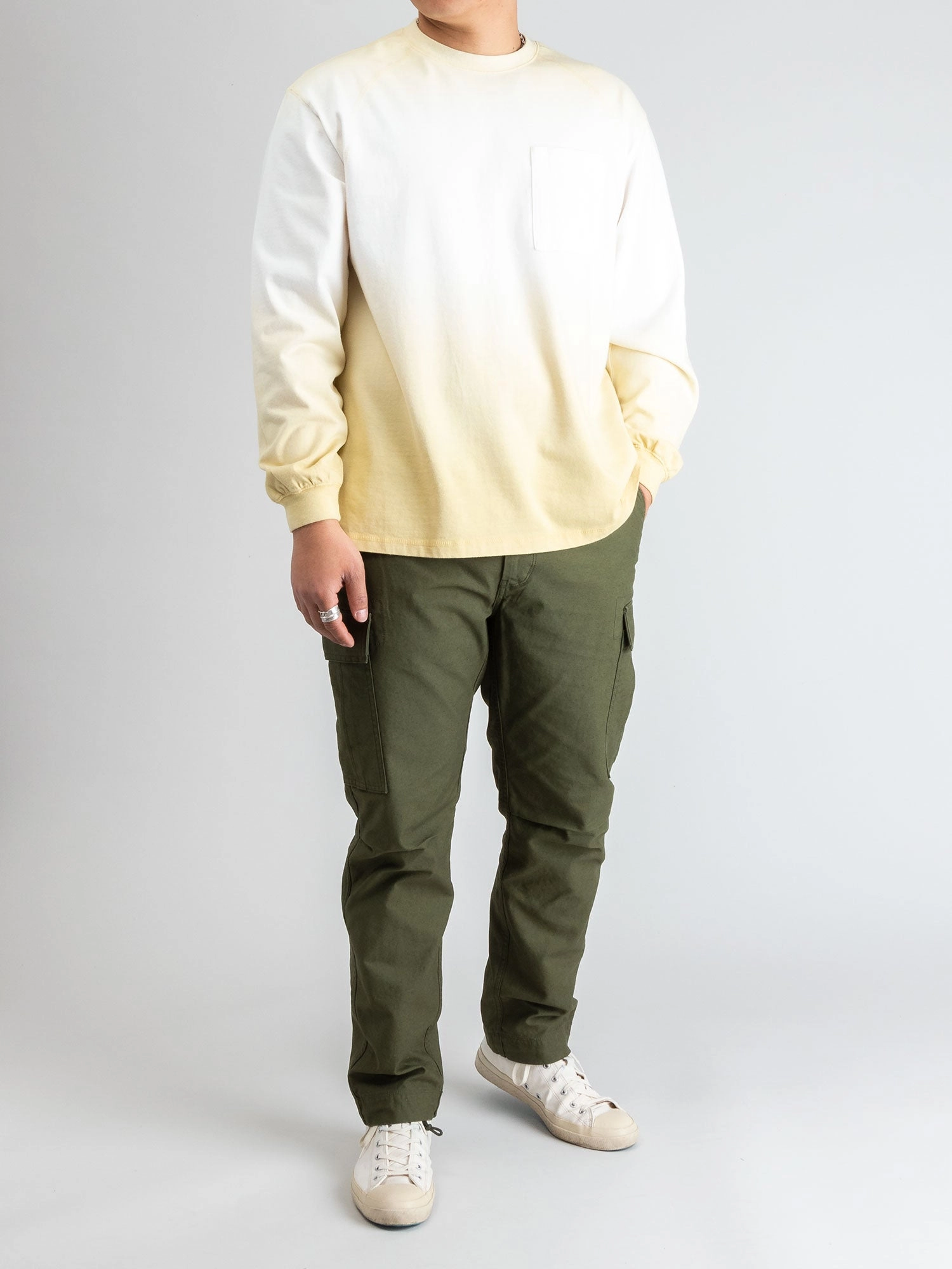 Tie-Dye T-Shirt in Beige