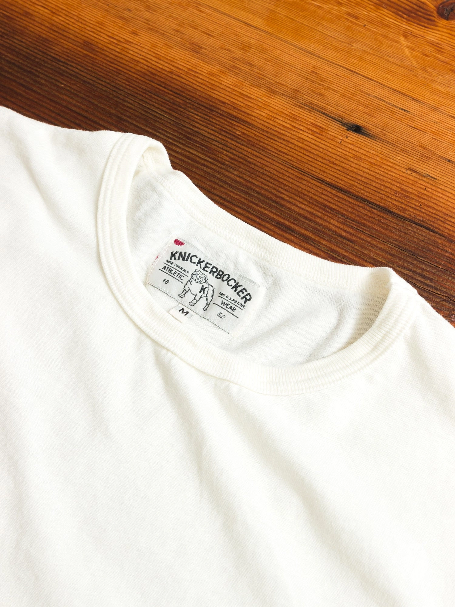 Tube Knit Pocket T-Shirt in White