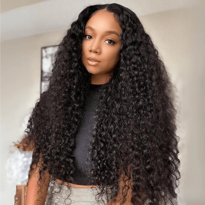 Tuneful 6x4 Pre-Styled Lace Ready To Wear Glueless Exotic Curly Human Hair Wigs