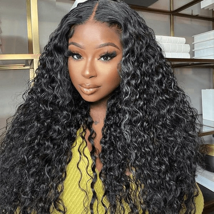 Tuneful Transparent 13x6 Lace Front Human Hair Wigs Raw Indian Water Wave Wigs
